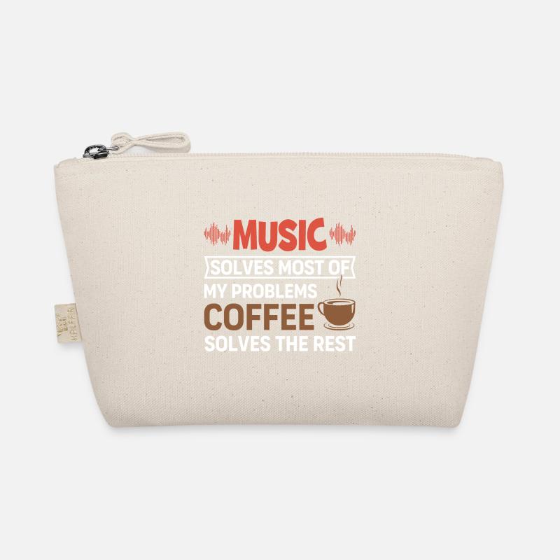 Music solves my problems, coffee solves the rest Organic Pouch