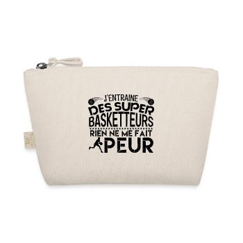 Basketball coach Cadeau coach Basketball - Trousse biologique - nature - Devant
