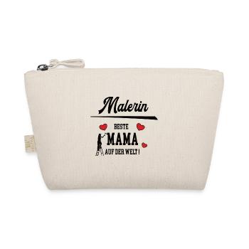 Malerin Beste Mama Mami Mutter Mutti Muttertag - Bio-Täschchen - Natur - Vorne