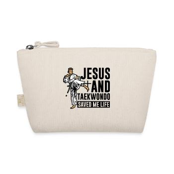 Jesus and Taekwondo saved me life - Bio-Täschchen - Natur - Vorne