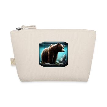 Bear in the aquarium - Organic Pouch - nature - Front