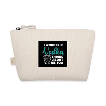 I Wonder If Vodka Thinks About Me Too - Bio-Täschchen - Natur - Vorne