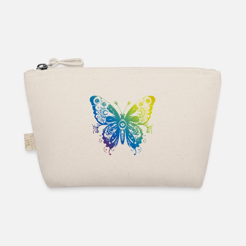 Butterfly Mandala Boho Organic Pouch