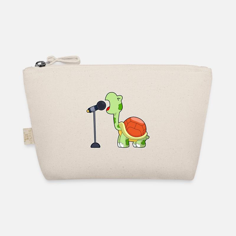Turtle Singer Microphone Music Organic Pouch
