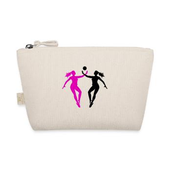 Volleyball Spielerin Silhouette - Bio-Täschchen - Natur - Vorne