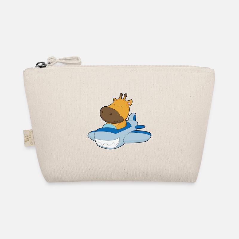 Giraffe Flugzeug Bio-Täschchen