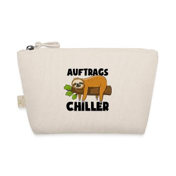 Faultier - Auftrags Chiller - Faulenzen Geschenk - Bio-Täschchen - Natur - Vorne