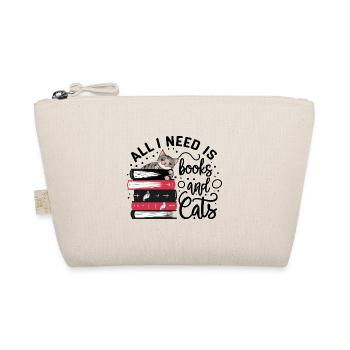 All I Need is Books and Cats - Bio-Täschchen - Natur - Vorne