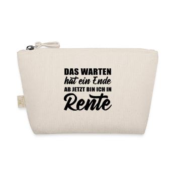 Das Warten hat ein Ende ab jetzt bin ich in Rente - Bio-Täschchen - Natur - Vorne