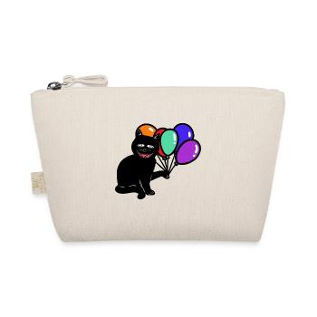 Halloween Katze Katzen Kater - Bio-Täschchen - Natur - Vorne