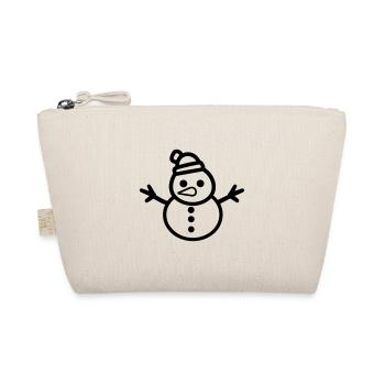 Snowman - Organic Pouch - nature - Front
