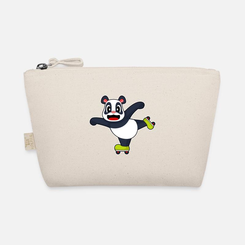 Panda Inline skating Rollschuhe Bio-Täschchen