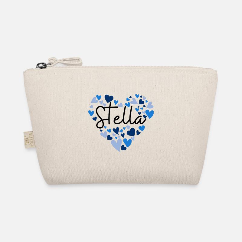 J’adore les cœurs Stella en bleu Trousse biologique
