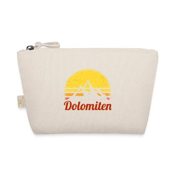 Dolomiten Wandern Geschenk Alpen Wanderer Tirol - Bio-Täschchen - Natur - Vorne