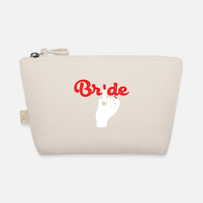 Bride Marriage Wedding Middle Finger Organic Pouch