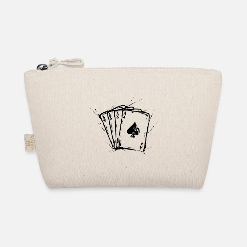 Poker Ass Karten Bio-Täschchen