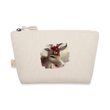 Reindeer Christmas - Organic Pouch - nature - Front