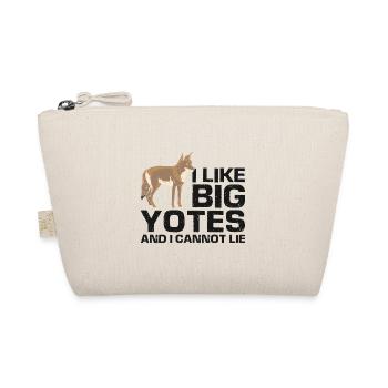 Kojotenjäger Design für Kojotenjagd - Bio-Täschchen - Natur - Vorne