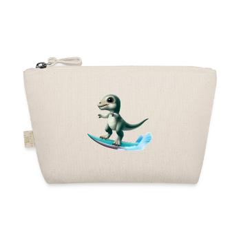 Surfer Dino - Organic Pouch - nature - Front