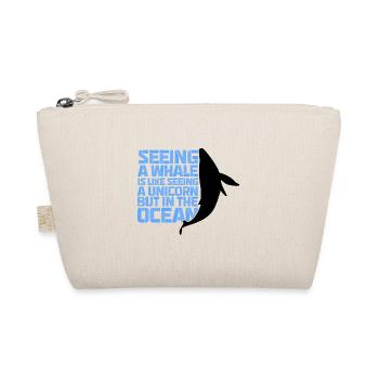 Beluga Whale Design for Marine Mammals and Orca - Organic Pouch - nature - Front