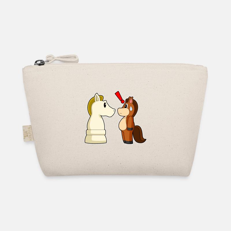Chess Piece Knight Horse Chess Organic Pouch