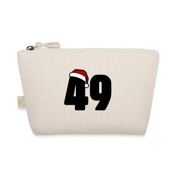 49 Zahl Weihnachten - Bio-Täschchen - Natur - Vorne