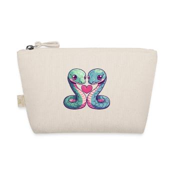 Snake Cobra Couple Amoureux Animal Saint-Valentin - Trousse biologique - nature - Devant