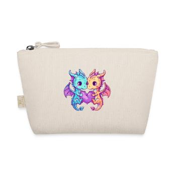 Dragon Couple Amoureux Animal Saint Valentin - Trousse biologique - nature - Devant