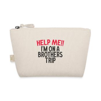 Siblings, I'm on a brothers' journey - Organic Pouch - nature - Front