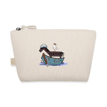 Horse Sailor Adventure Travel Boat Child Kids - Organic Pouch - nature - Front