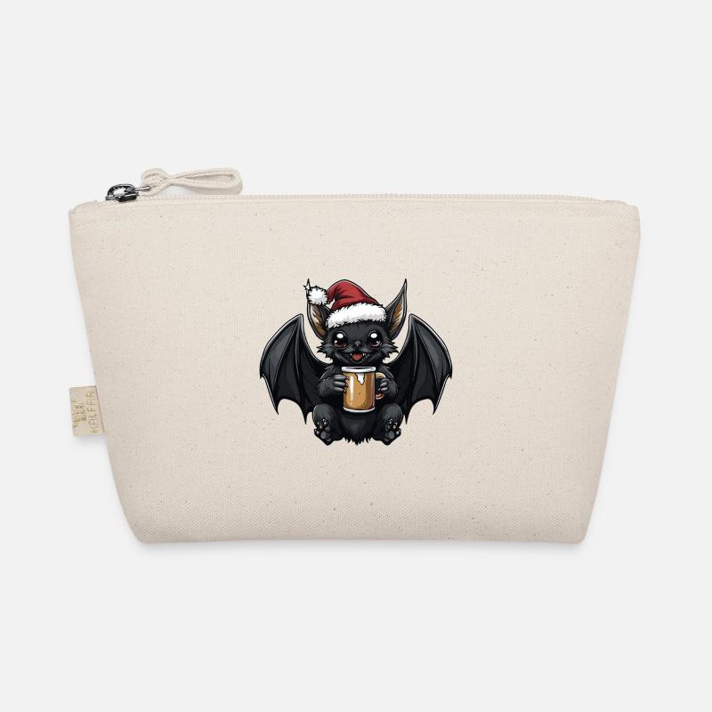 Fledermaus Weihnachten Bier Bio-Täschchen