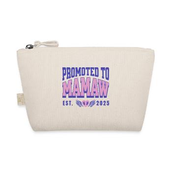 Promoted To Mamaw Est.2025 Pregnancy Announcement - Organic Pouch - nature - Front