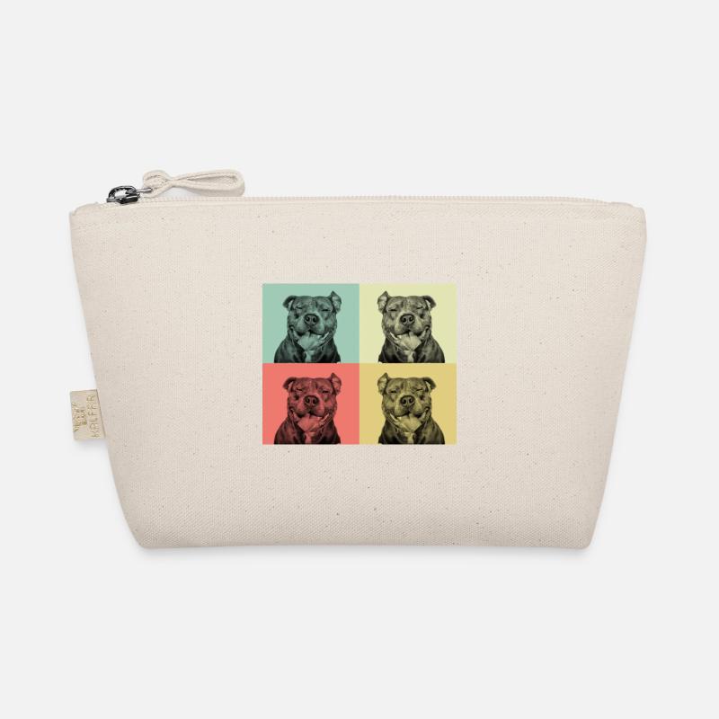 Pitbull - Smiling pit face Organic Pouch
