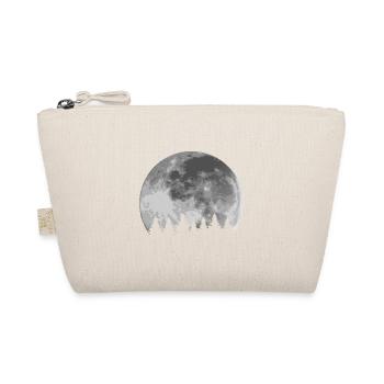Vollmond Vollmond Wald Mystic Schwarz und Weiß Coo - Bio-Täschchen - Natur - Vorne