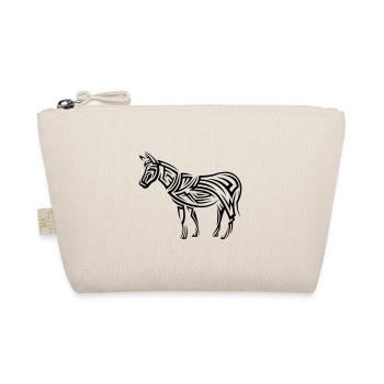 Donkey Tribal Tattoo - Organic Pouch - nature - Front