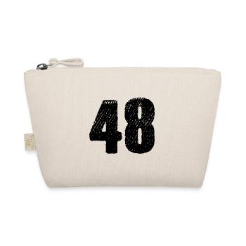 48 Zahl Trikot - Bio-Täschchen - Natur - Vorne