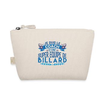 Coach Billard | Cadeau coach Billard Le Meilleur - Trousse biologique - nature - Devant