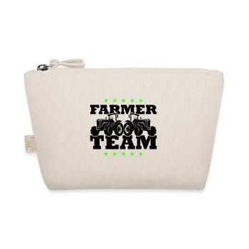 Tractor Farmer Farmer Team - Organic Pouch - nature - Front