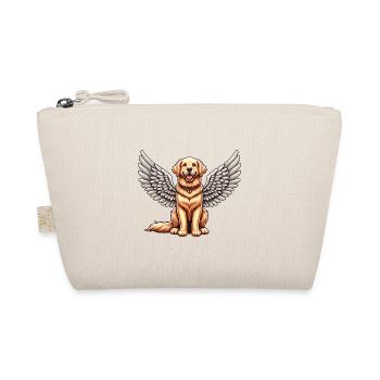 Golden Retriever Angel - Gentle Dog with Wings - Organic Pouch - nature - Front