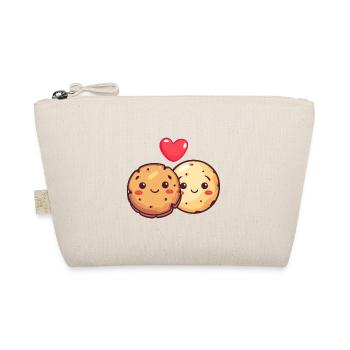 Cookies Couple Love Heart Valentine's Day - Organic Pouch - nature - Front