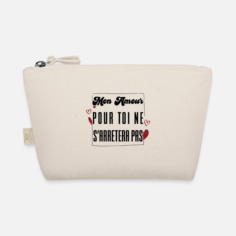 MEINE LIEBE ZU DIR WIRD NICHT AUFHÖREN. Geschenk. Bio-Täschchen