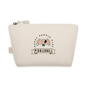 Happy People Play Pickleball Paddle Sports Lover - Organic Pouch - nature - Front