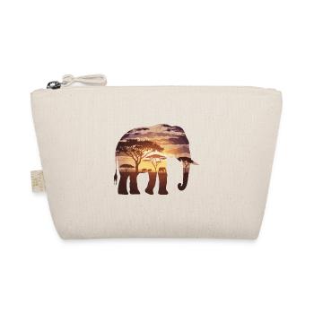 Elefant Afrika Safari - Bio-Täschchen - Natur - Vorne