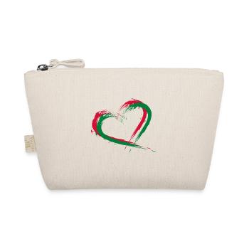 Heart brush flag of the Maldives - Organic Pouch - nature - Front