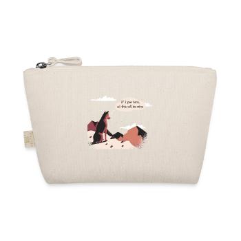 If i pee here, all this will be mine funny dog - Organic Pouch - nature - Front