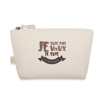 Je Suis Pas Vieux Je Suis Vintage - Trousse biologique - nature - Devant