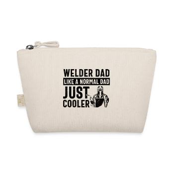 Welding Dad Welder Father Gift - Organic Pouch - nature - Front