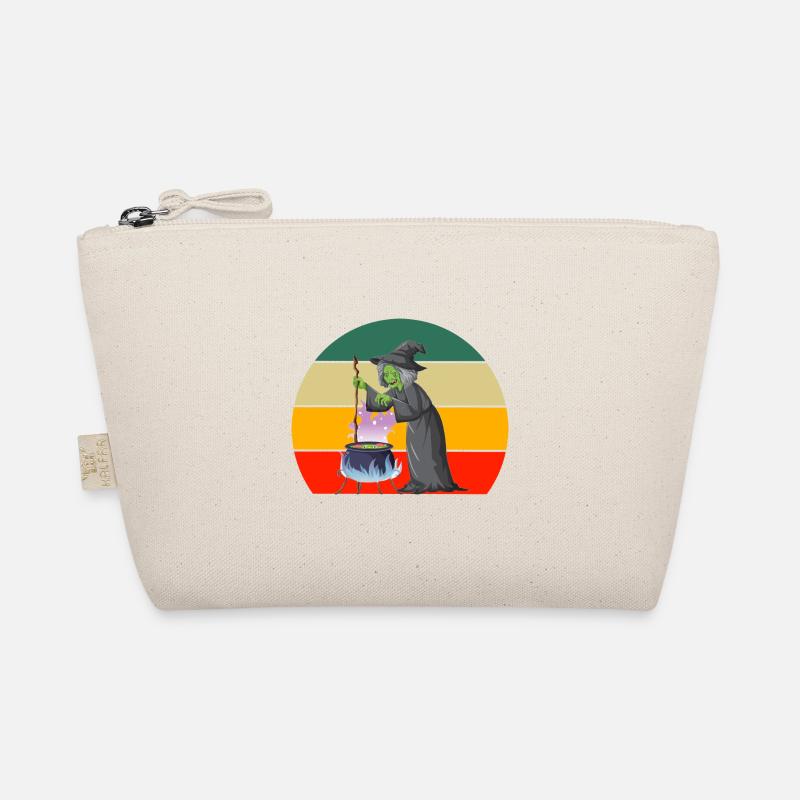 Retro Hexen Kostüm Geschenk Halloween Bio-Täschchen
