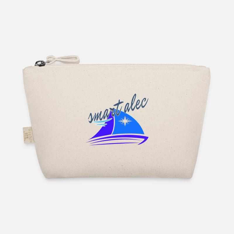 Smart aleck alec type sailor skipper sailingboat s Organic Pouch