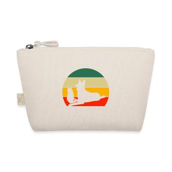 Katze Hundehalter Deutscher Schäferhund Retro Hund - Bio-Täschchen - Natur - Vorne